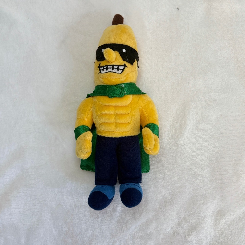 Mascot Factory Savannah Bananas Split Plush Unisex 9" Yellow New Superhero Cape